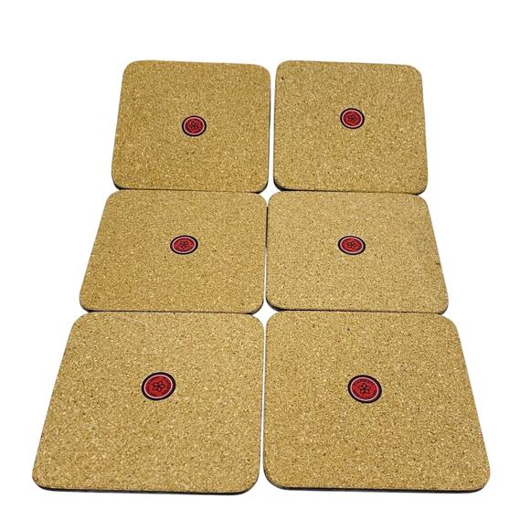 NEW Vintage Pimpernel Coasters Blue/White Teacups Boxed Set of 6 Cork England - Picture 7 of 11